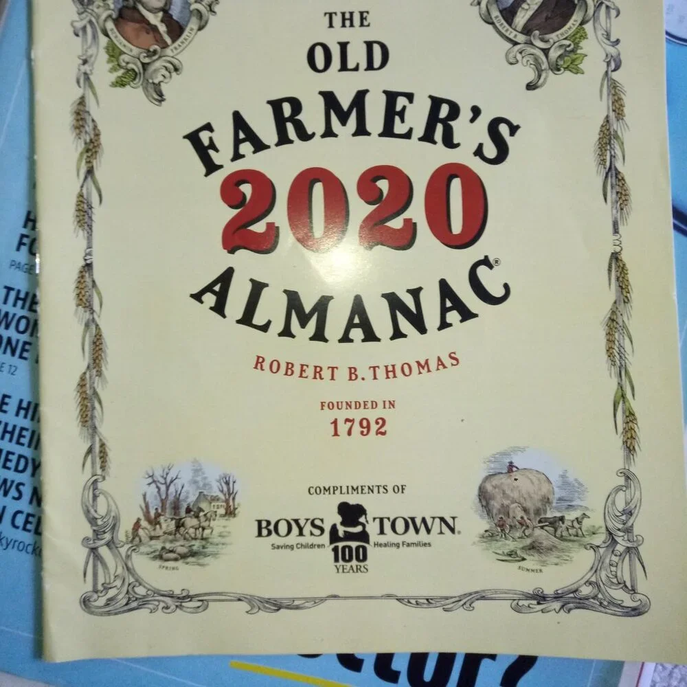 The Old Farmer's Market 2020 Almanac Robert B. Thomas 1792 Boys Town 100 Years